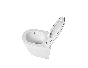 Унитаз напольный River MICHIGAN 640 MB 10000013715 черный матовый, безободковый, с бачком, с крышкой микролифт, слив торнадо купить в интернет-магазине Sanbest