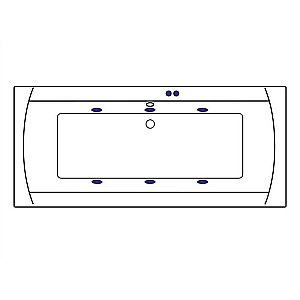 Ванна акриловая EXCELLENT Aquaria Lux SOFT WAEX.AQU18.SOFT.BR 180x80 белая с гидромассажем купить в интернет-магазине Sanbest