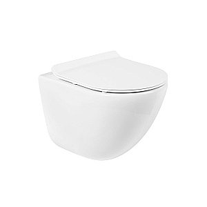 Унитаз подвесной BelBagno AMANDA безободковый, с крышкой микролифт купить в интернет-магазине Sanbest