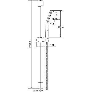 Душевой гарнитур Orange O-Shower OS810cr хром купить в интернет-магазине сантехники Sanbest