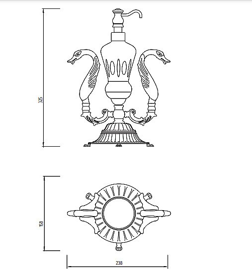 Диспенсер Migliore Luxor 26221 хрусталь/золото купить в интернет-магазине сантехники Sanbest