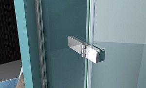 Душевая дверь BelBagno KRAFT B-12 100 прозрачная/хром купить в интернет-магазине Sanbest