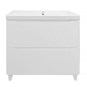 Тумба с раковиной Azario Lotos 80/2 Н CS00081987 белая для ванной в интернет-магазине Sanbest