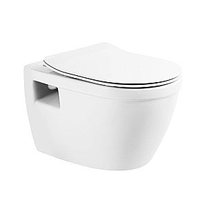 Унитаз подвесной BelBagno Loto BB070CHR/SC безободковый, с крышкой микролифт, с инсталляцией и кнопкой хром купить в интернет-магазине Sanbest