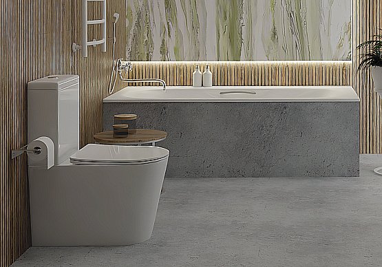 Унитаз-компакт Aquatek Вега AQ2904-00 белый, с крышкой микролифт, с бачком, безободковый купить в интернет-магазине Sanbest