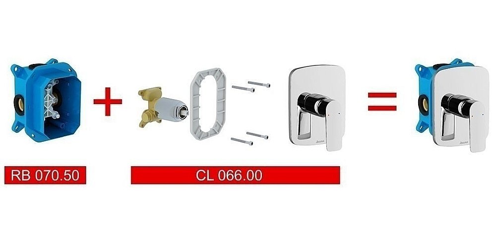 Встраиваемый смеситель Ravak Classic CL.065.00 R-box купить в интернет-магазине сантехники Sanbest