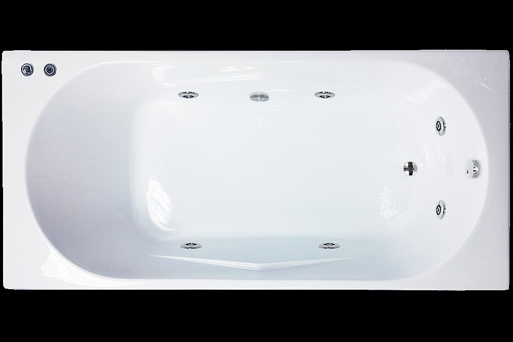 Акриловая ванна Royal Bath Tudor Standart RB407700ST 150x70 белая с гидромассажем купить в интернет-магазине Sanbest