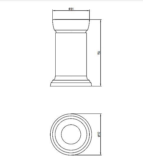 Стакан настольный Migliore Mirella белая керамика/бронза купить в интернет-магазине сантехники Sanbest