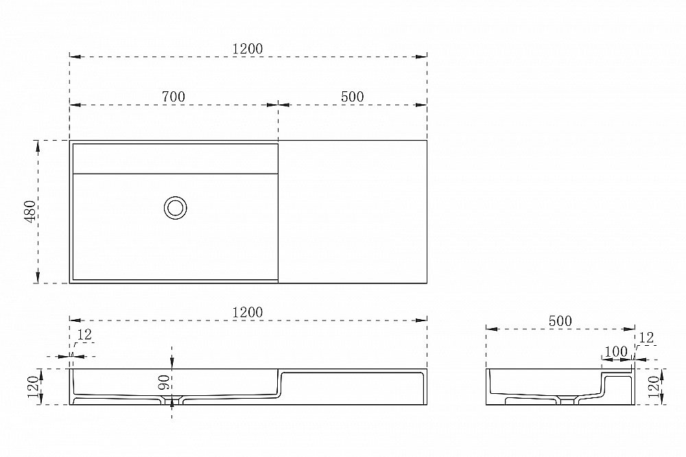 Раковина ABBER Stein AS2628 белая матовая купить в интернет-магазине Sanbest