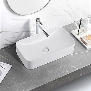 Раковина накладная ABBER Rechteck AC2204 белая купить в интернет-магазине Sanbest