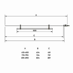 Шторка для ванны Veconi PL-79 90x150 прозрачная купить в интернет-магазине Sanbest
