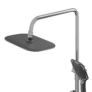 Душевая система Grossman Alba 500.K35.06.100/210 хром с черным купить в интернет-магазине сантехники Sanbest