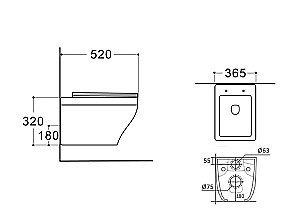 Унитаз подвесной Aquatek АМАДЕО AQ1163-00+INS-0000012+KKI-0000002 белый, безободковый, с крышкой микролифт, с инсталляцией, без кнопки купить в интернет-магазине Sanbest