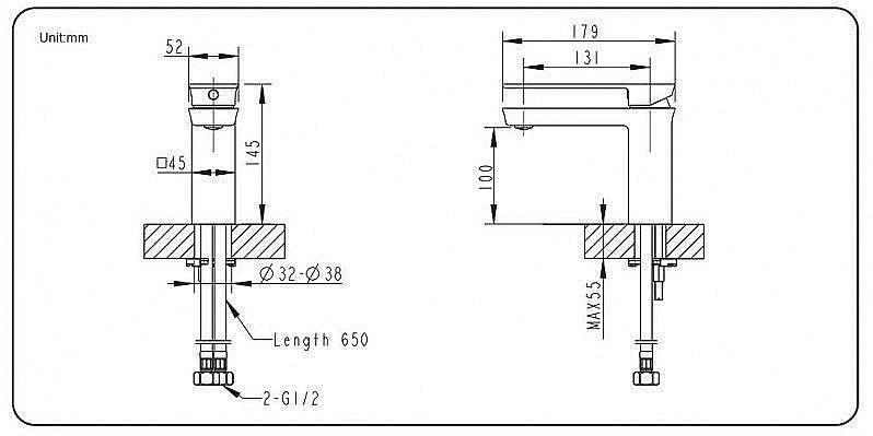 Смеситель для раковины Bravat PHILLIS F156101C-ENG купить в интернет-магазине сантехники Sanbest