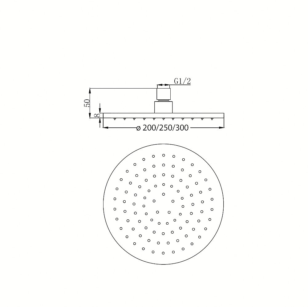 Верхний душ Migliore Latino 29657 антикальций золото купить в интернет-магазине сантехники Sanbest