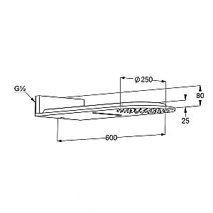 Верхний душ Kludi A-QA 6488087-00 черный купить в интернет-магазине сантехники Sanbest