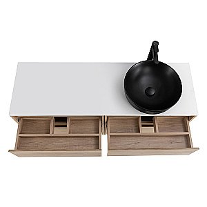 Тумба с раковиной и столешницей BelBagno KRAFT 120 Rovere Nebrasca Nature для ванной в интернет-магазине Sanbest