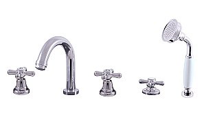 Смеситель на борт ванны RAV-Slezak MORAVA RETRO MK162.5P хром купить в интернет-магазине сантехники Sanbest