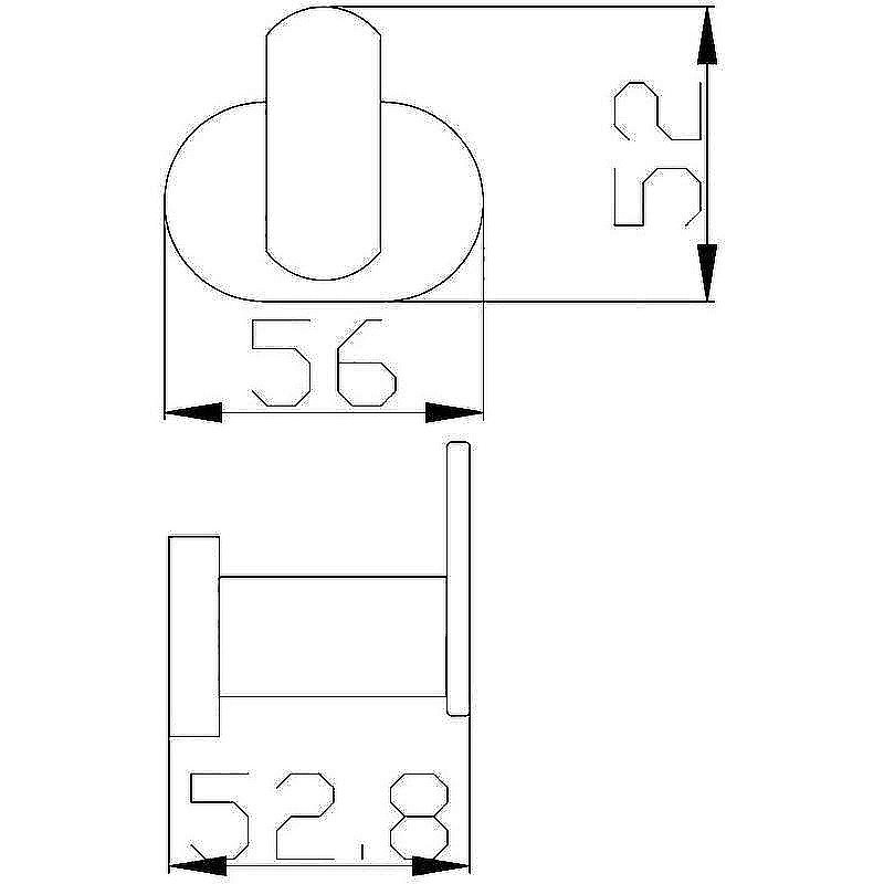 Планка с крючками Rav Slezak Yukon YUA0100 хром купить в интернет-магазине сантехники Sanbest