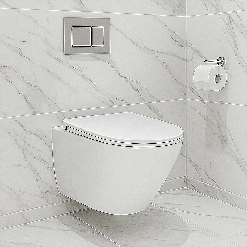 Унитаз подвесной Azario Teramo AZ053 купить в интернет-магазине Sanbest