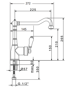 Смеситель для кухни Migliore Cucina Ermitage ML.CUC-7083.BI.CR хром купить в интернет-магазине сантехники Sanbest