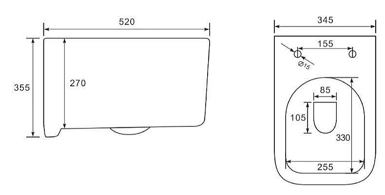 Унитаз подвесной Vincea Ultra VT1-32MB безободковый, с крышкой микролифт, матовый черный купить в интернет-магазине Sanbest