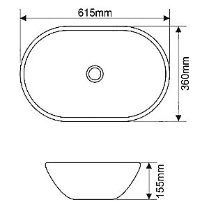 Раковина Melana 7811AMB 7811AMB-805 черная матовая купить в интернет-магазине Sanbest