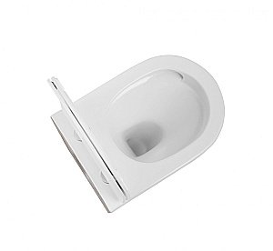 Унитаз Art&Max TITO AM2380CHRV/SC белый, с крышкой микролифт, безободковый купить в интернет-магазине Sanbest