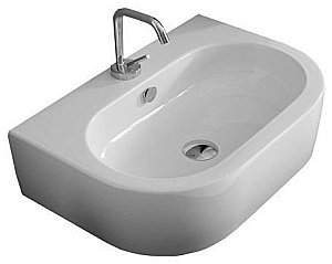 Раковина Kerasan Flo 50 33141bi*1 белая купить в интернет-магазине Sanbest