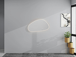 Зеркало Black&White Universe 970.MR1200 с подсветкой в ванную от интернет-магазине сантехники Sanbest