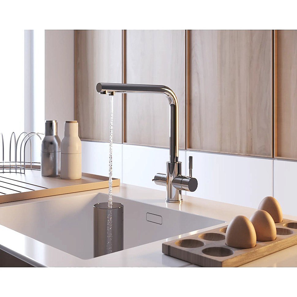 Смеситель для кухни PAINI Norda NRPW6433VEB90 никель купить в интернет-магазине сантехники Sanbest