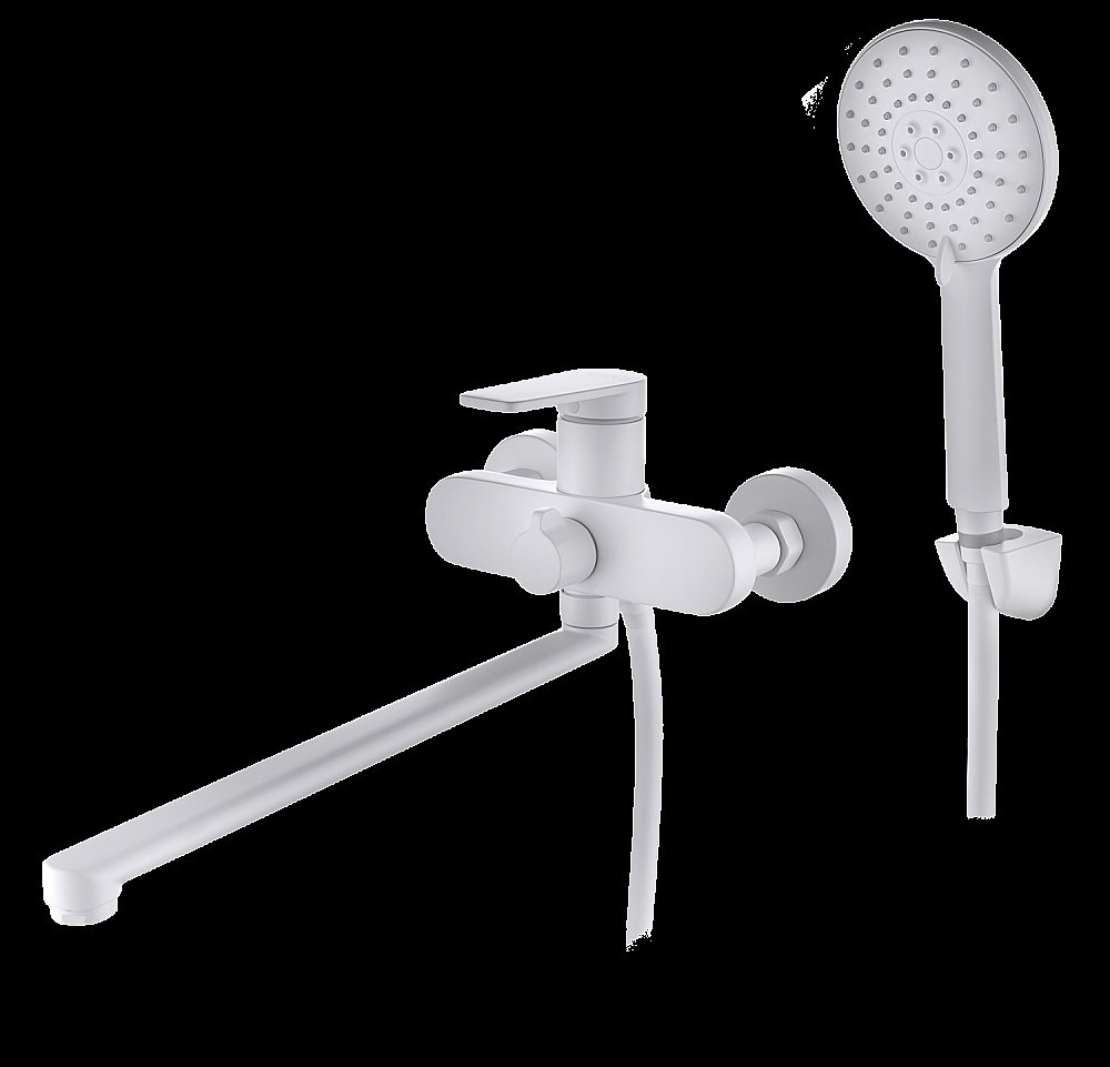 Смеситель для ванны D&K Bayern.Furth DA1523308 белый матовый купить в интернет-магазине сантехники Sanbest