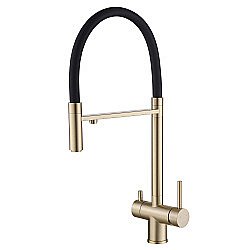 Смеситель для кухни Abber Wasser Kreis AF81141G золото матовое купить в интернет-магазине сантехники Sanbest