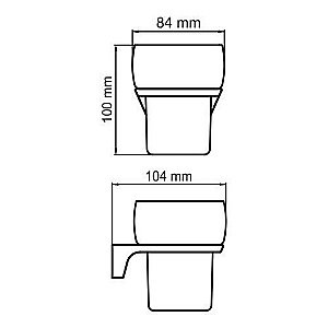 Стакан для зубных щеток WasserKRAFT Elbe K-7200 купить в интернет-магазине сантехники Sanbest