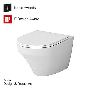 Унитаз подвесной AM.PM Inspire C501700WH белый, безободковый купить в интернет-магазине Sanbest