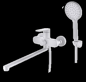 Смеситель для ванны D&K Bayern.Furth DA1523308 белый матовый купить в интернет-магазине сантехники Sanbest