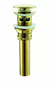 Донный клапан с переливом SantiLine SL-107 золото купить в интернет-магазине сантехники Sanbest