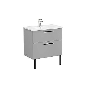 Тумба с раковиной VitrA Root 68289 80 матовый серый камень для ванной в интернет-магазине Sanbest