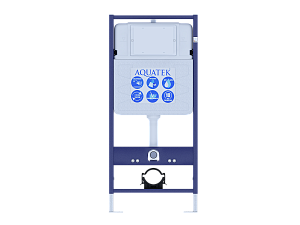 Унитаз с инсталляцией Aquatek Каир SET AQUATEK КАИР KKI, с крышкой микролифт, безободковый купить в интернет-магазине Sanbest