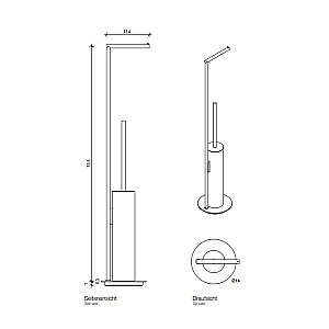 Напольная стойка Decor Walther Mikado 73.5 см розовое золото купить в интернет-магазине сантехники Sanbest