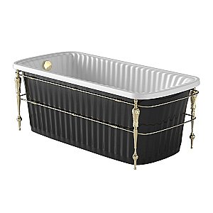 Ванна Migliore Olivia Console 24382 174х83 белая,черная,золото купить в интернет-магазине Sanbest