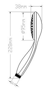 Душевая лейка D&K DC1101701 купить в интернет-магазине сантехники Sanbest