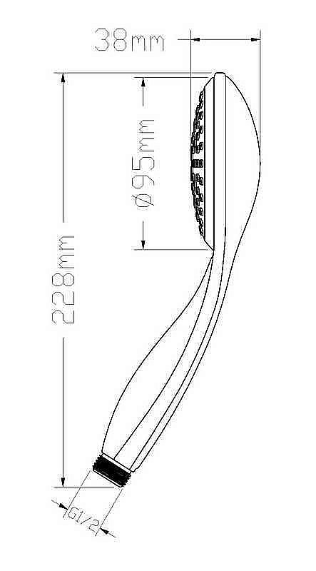 Душевая лейка D&K DC1101701 купить в интернет-магазине сантехники Sanbest