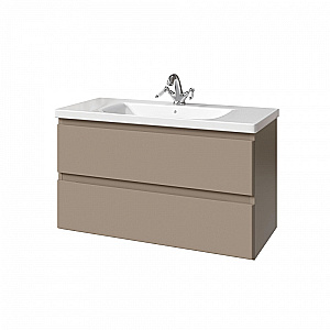 Тумба с раковиной Caprigo Forte 100 два ящика, цвет на выбор для ванной в интернет-магазине Sanbest