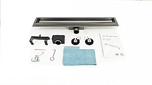 Душевой лоток Esbano Meta 60 M-TILE-60GM ESTRMETTILE60GM оружейная сталь купить в интернет-магазине Sanbest