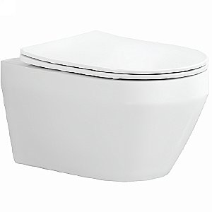 Унитаз подвесной Aquatek Лея AQ1199-00 белый, с крышкой микролифт, безободковый купить в интернет-магазине Sanbest
