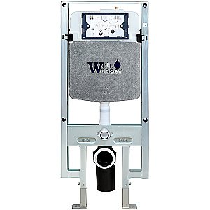 Унитаз с инсталляцией WeltWasser AMBERG 497 ST + BAARBACH 004 GL-WT + AMBERG RD-BL купить в интернет-магазине Sanbest