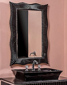 Зеркало Boheme NeoArt Soho 558 черное в ванную от интернет-магазине сантехники Sanbest