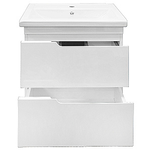 Тумба с раковиной Azario KANTRI 60/2 Н CS00097250 белая для ванной в интернет-магазине Sanbest