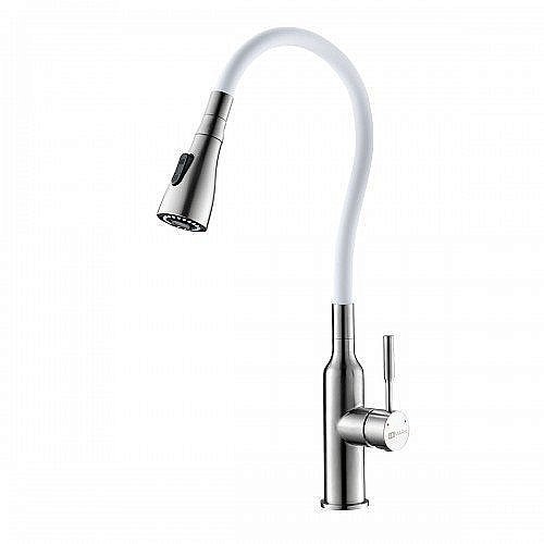 Смеситель для кухни Lemark Expert LM5082S Белый купить в интернет-магазине сантехники Sanbest